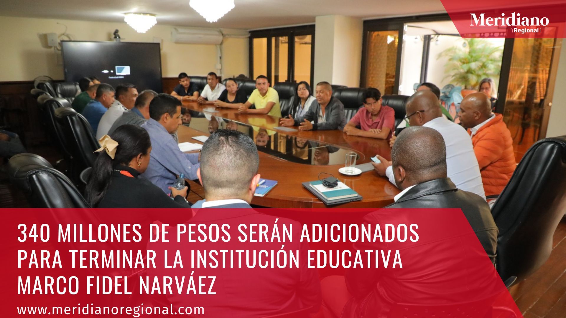 meridiano regional -  Gobernador del Cauca -  Elías Larrahondo Carabalí - Institución Educativa Marco Fidel Narváez - corregimiento El Mango -  municipio de Argelia