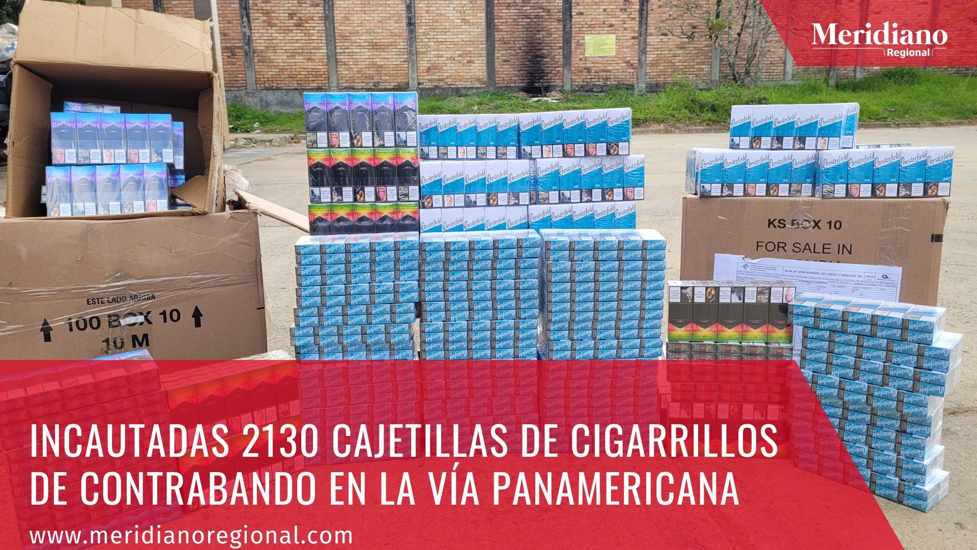 meridiano regional - Incautadas 2130 cajetillas de cigarrillos de contrabando en la vía Panamericana - Gobernación del Cauca - noticias cauca