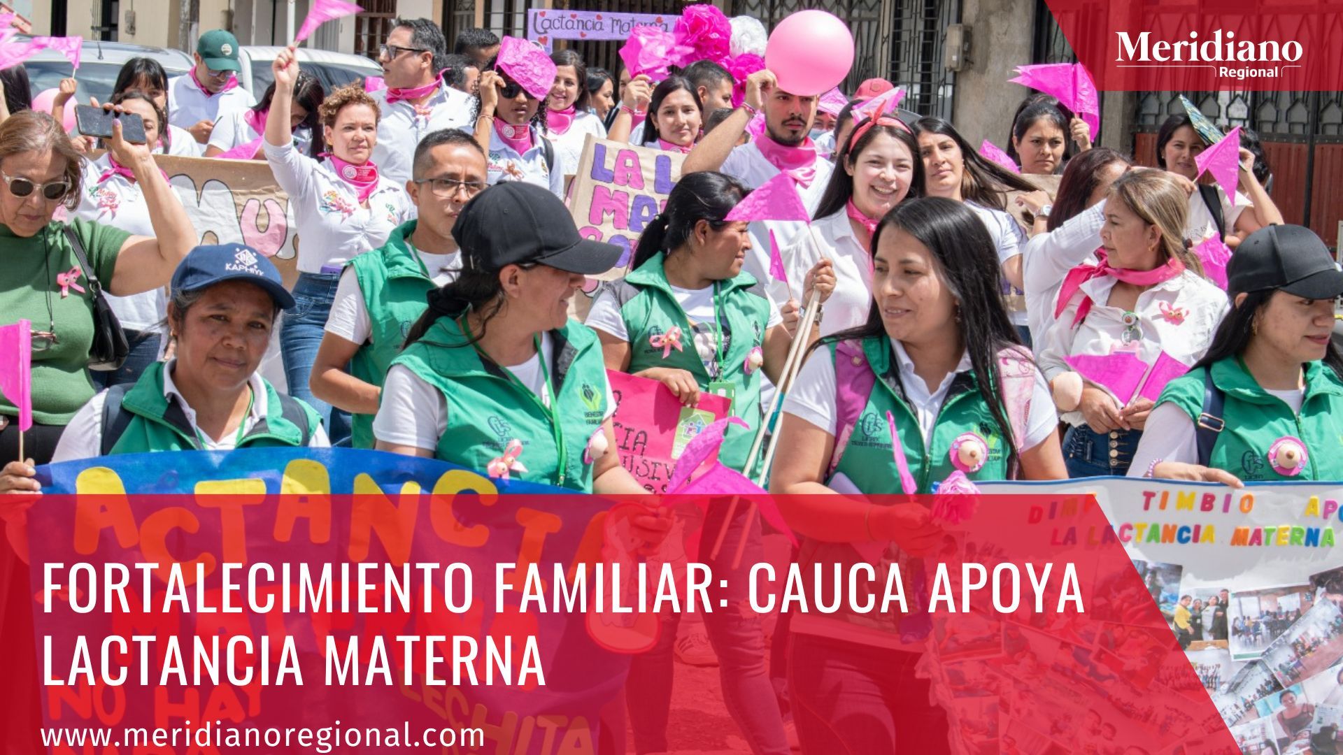 meridiano regional - familia lactante en el Cauca - lanzamiento lactancia materna timbio - noticias timbio - noticias cauca - noticias Popayán 