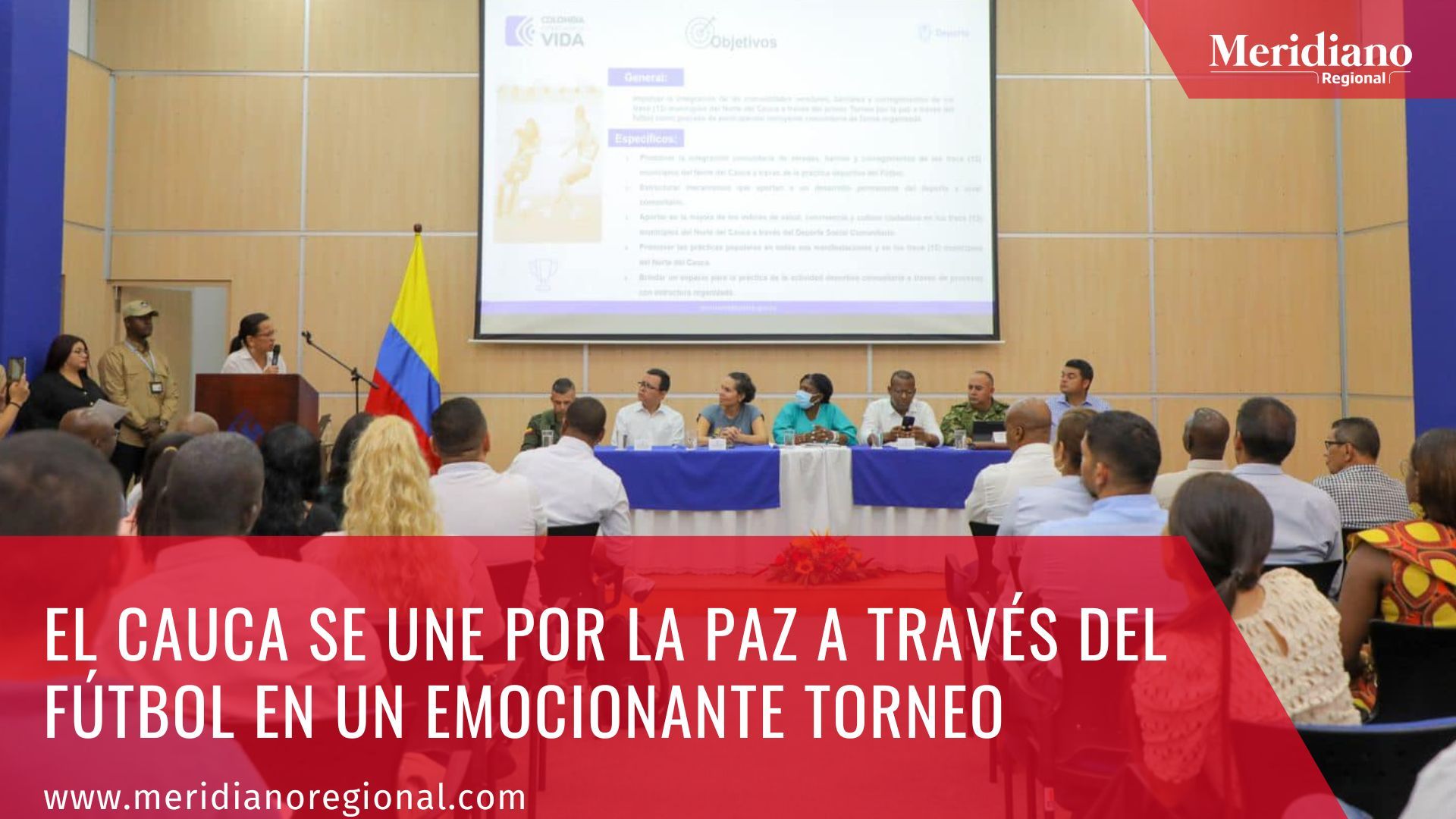 meridiano regional - El Cauca se une por la paz a través del fútbol en un emocionante torneo - Gobernador del Cauca - Elías Larrahondo Carabalí - Santander de Quilichao