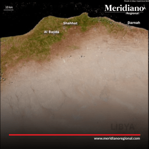 meridiano regional - tormenta Daniel ha dejado transformación en el paisaje desértico - satélite Sentinel 2 - programa europeo Copernicus