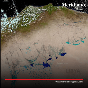 meridiano regional - tormenta Daniel ha dejado transformación en el paisaje desértico - satélite Sentinel 2 - programa europeo Copernicus