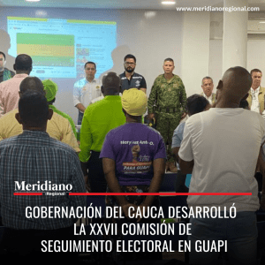 Meridiano regional - Gobernación del Cauca – noticias cauca - Vigésima Séptima Comisión de Seguimiento Electoral en Guapi – Elías Larrahondo carabalí