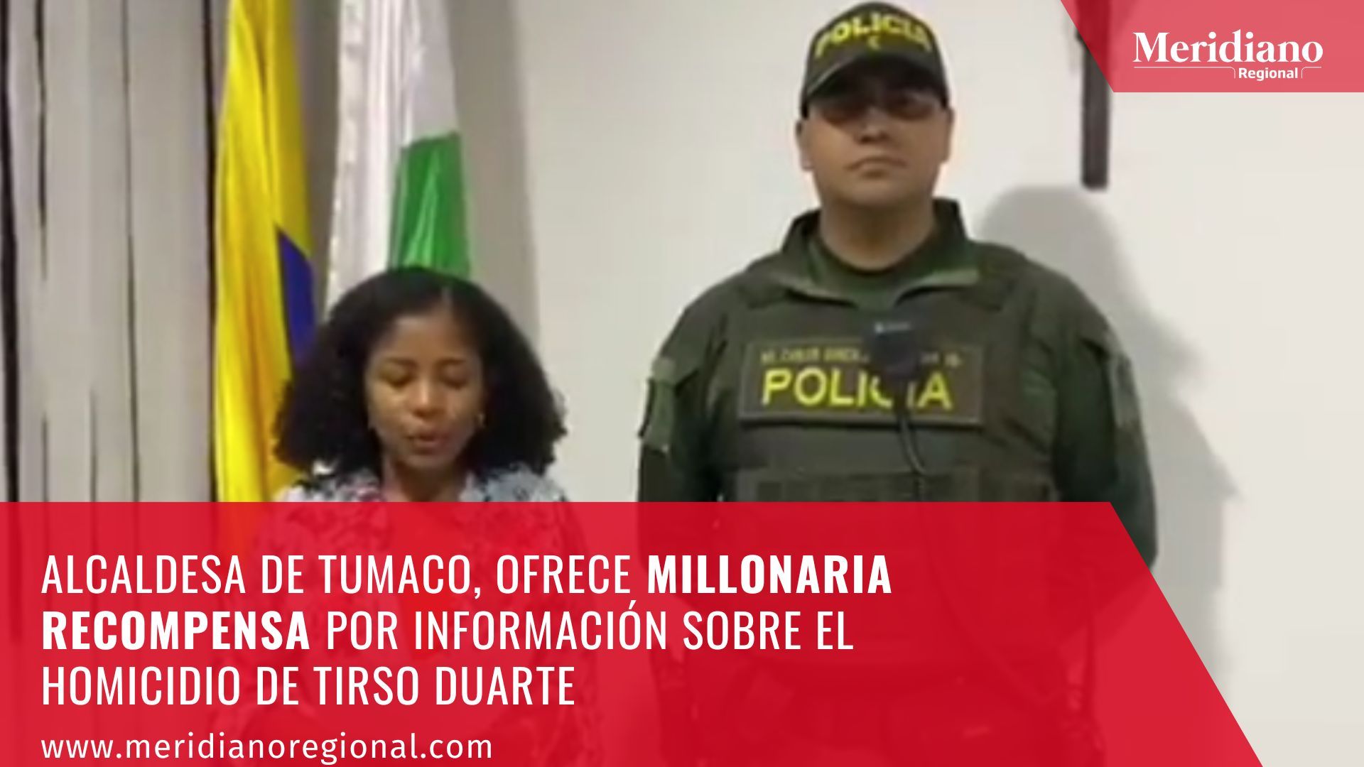 En un mensaje dirigido a la opinión pública, la alcaldesa de Tumaco, María Emilsen Angulo, descartó
