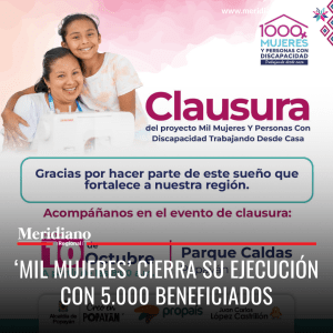 meridiano regional -'Mil Mujeres' cierra con éxito. 5,000 beneficiados - alcaldía de Popayán - Juan Carlos Lopez - Parque Caldas