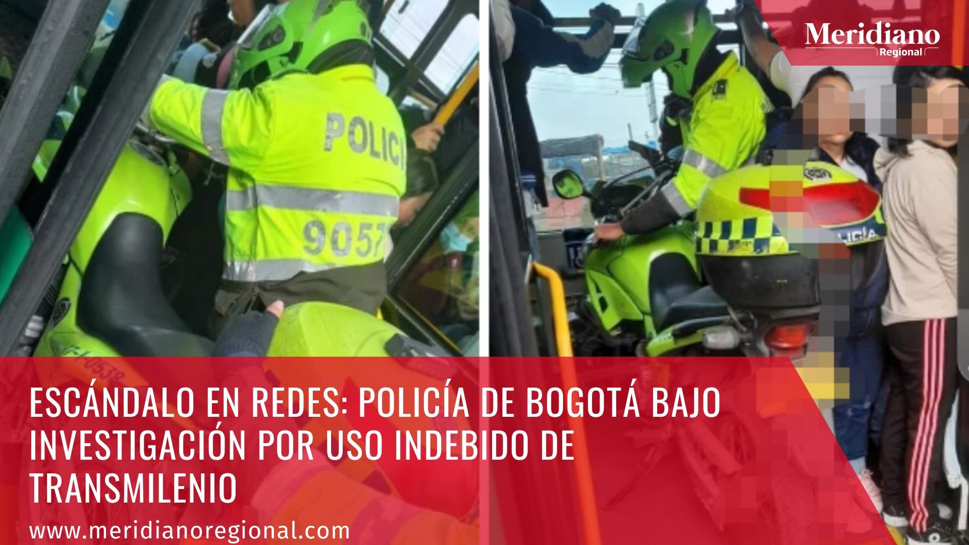 meridiano regional - noticias cauca - noticias nacionales - uso indebido de un bus de TransMilenio - noticias bogotá