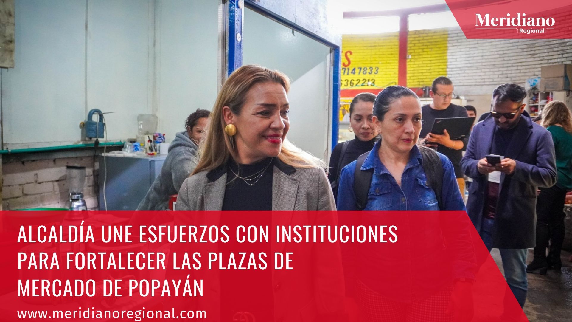 Meridiano regional - Alcaldía une esfuerzos con instituciones para fortalecer las plazas de mercado de Popayán - noticias cauca - noticias Popayán - Juan Carlos López