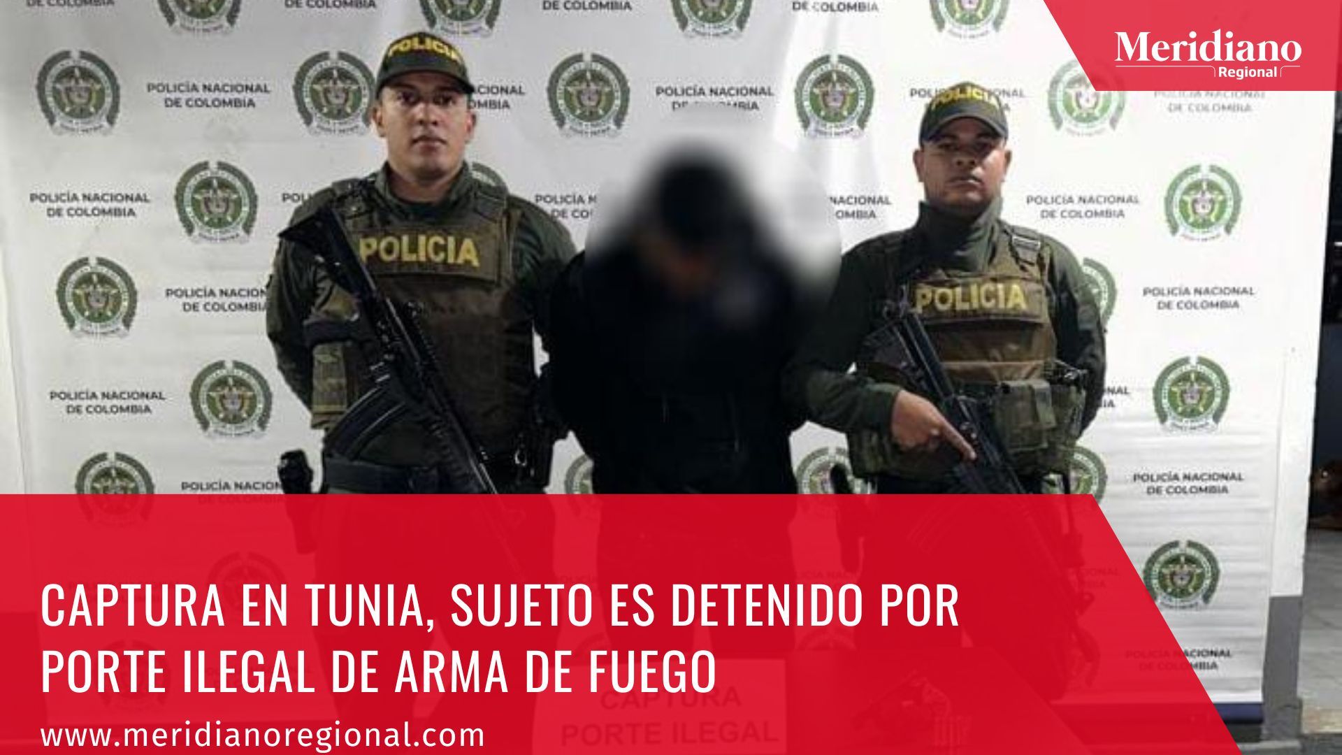 Meridiano regional – noticias Tunia – noticias cauca – periódico cauca Captura en Tunia, sujeto es detenido por Porte ilegal de arma de fuego