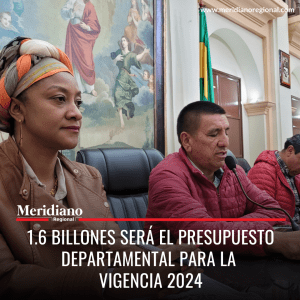 meridiano regional - 1.6 billones será el presupuesto departamental para la vigencia 2024 - noticias cauca - La Secretaria de Hacienda Laura Amú Venté - Elías Larrahondo Carabalí