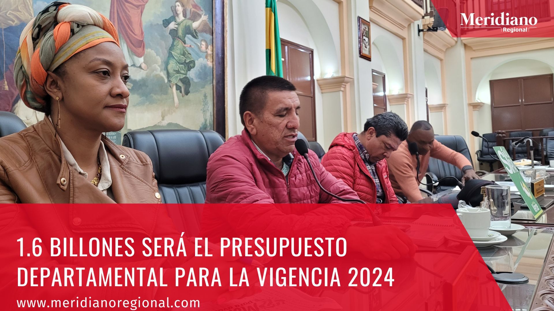 meridiano regional - 1.6 billones será el presupuesto departamental para la vigencia 2024 - noticias cauca - La Secretaria de Hacienda Laura Amú Venté - Elías Larrahondo Carabalí