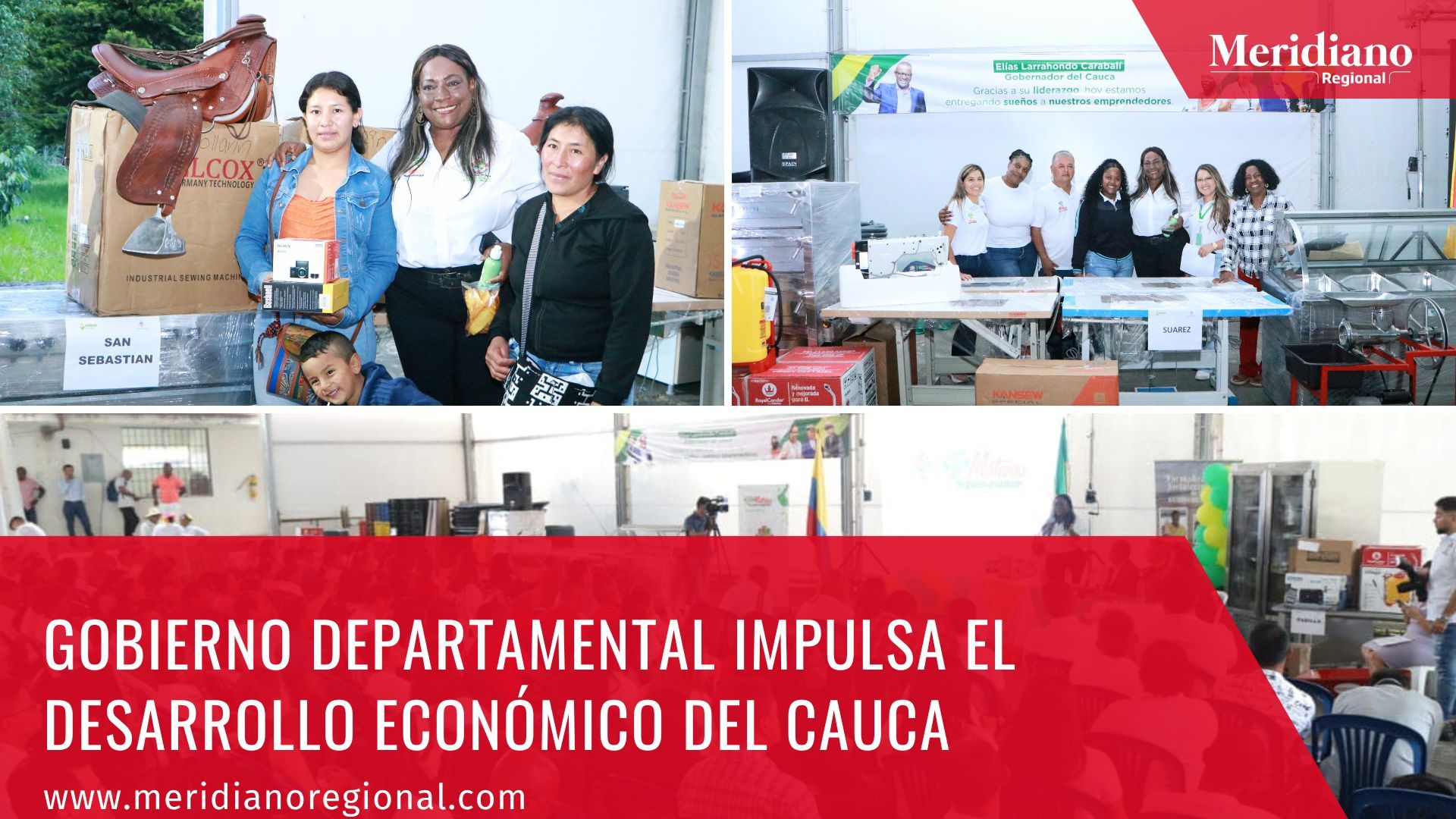 meridiano regional -  El Gobierno Departamental  - 42 Motivos Para Avanzar -  Gobernador del Cauca - Elías Larrahondo Carabalí - Secretaría de Desarrollo Económico y Competitividad - Noralba Zapata González (3)