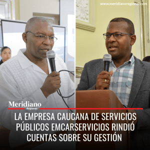 meridiano regional - La empresa caucana de servicios públicos Emcarservicios rindió cuentas sobre su gestión  - Elías Larrahondo Carabalí - Proyecto SIASAR - noticias cauca