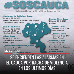 meridiano regional - Se encienden las alarmas en el Cauca por racha de violencia en los últimos días - noticias cauca - noticias colombianas - noticias colombia