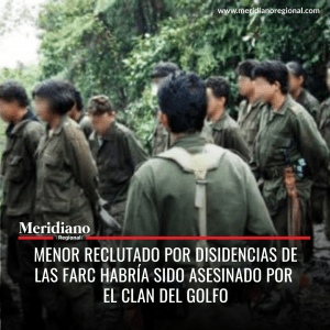meridiano regional - En la zona rural de Briceño, Antioquia - Clan del Golfo - arresto - presencia militar - desplazamiento forzado