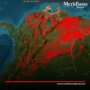 Meridiano regional - noticias cauca - noticias colombia - noticias colombianas - Nasa presentó mapa con puntos de calor más fuertes en el mundo, Colombia con muchas concentraciones