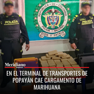 En el Terminal de Transportes de Popayán cae cargamento de marihuana - meridiano regional - noticias Cauca - noticias Popayán - cerca de mi