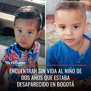 Encuentran sin vida al niño de dos años que estaba desaparecido en Bogotá - meridiano regional - noticias cauca - noticias Popayán - noticias cali - noticias valle - Meridiano Regional
Encuentran sin vida al niño de dos años que estaba desaparecido en Bogotá - meridiano regional - noticias cauca - noticias Popayán - noticias cali - noticias valle