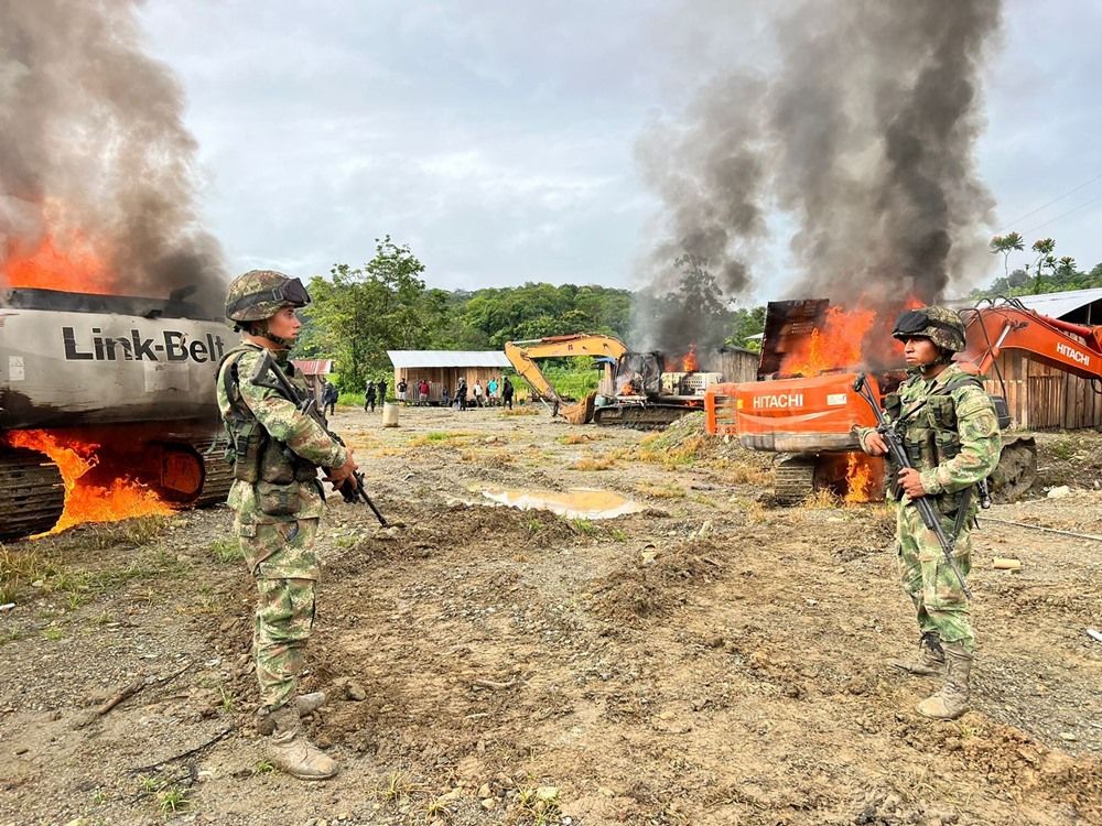 Golpe contra la minería ilegal en López de Micay, Cauca