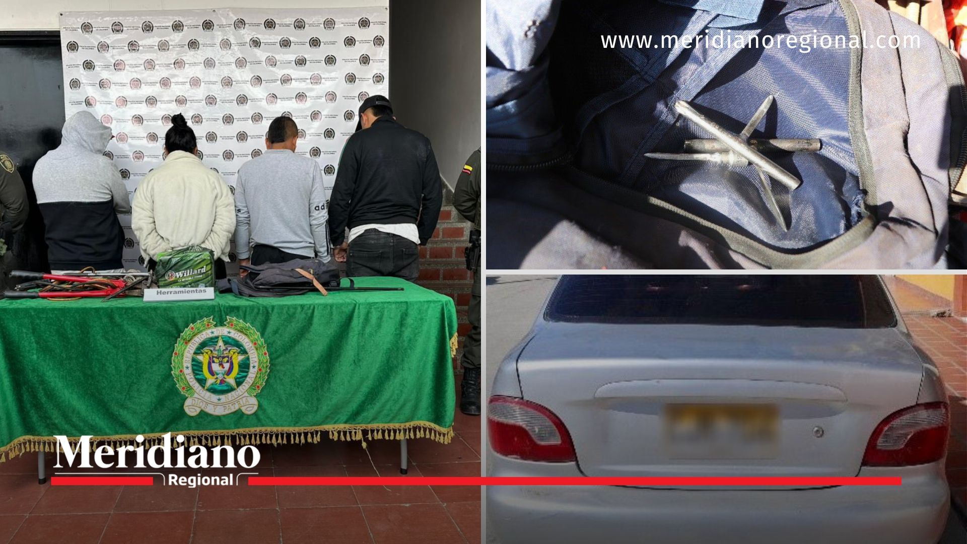 meridiano regional - En Timbío fueron capturadas cuatro personas por intento de robo de vehículo - noticias cauca - noticias popayán - noticias timbio - El Arado - En Timbío fueron capturadas cuatro personas por intento de robo de vehículo