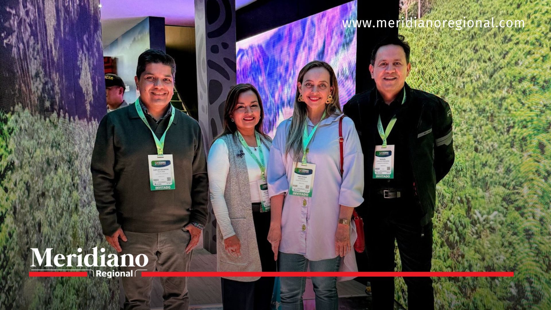 Senadores del Partido Mira visitaron stand del Cauca en Anato 2024