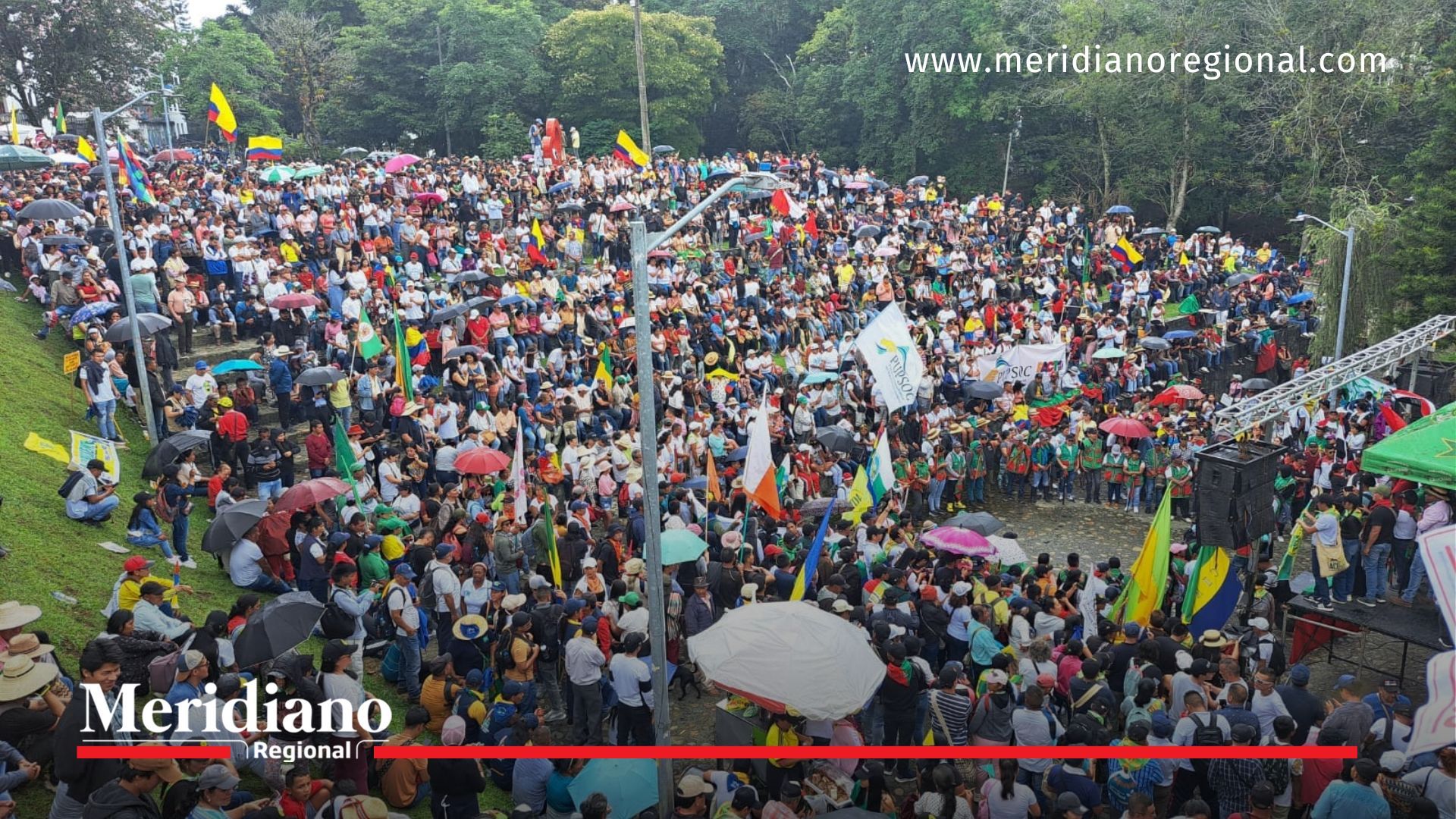 (Vídeos) Así se vivió el multitudinario apoyo al Gobierno de Petro en Popayán