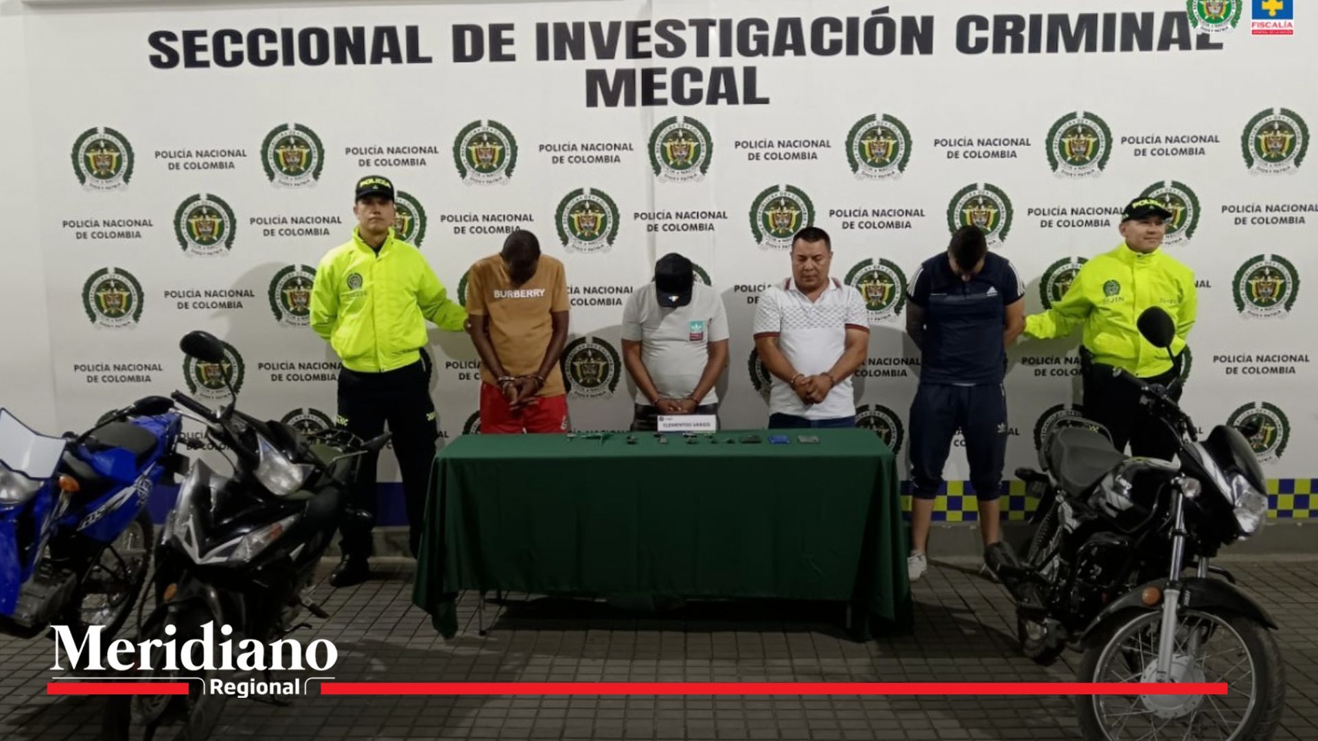 Seis presuntos integrantes de banda de hurto de vehículos enfrentarán cargos en prisión