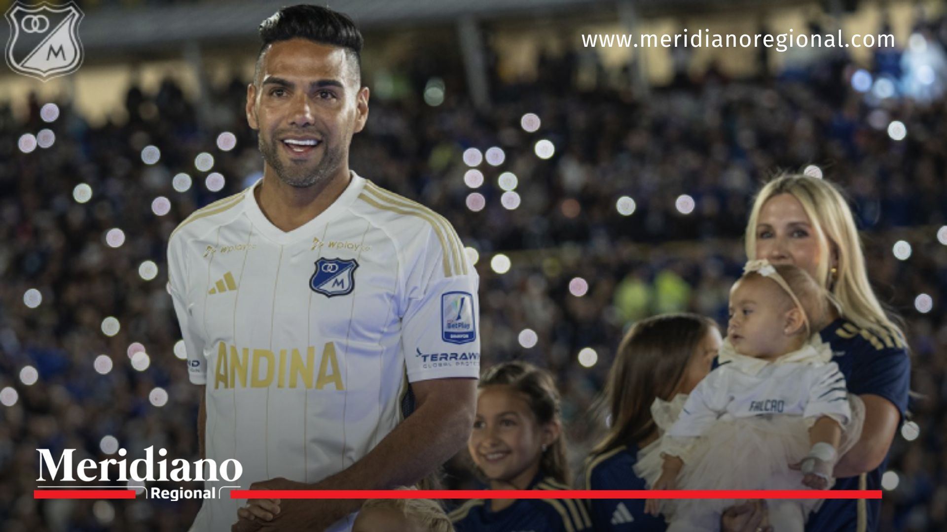 Emotivo recibimiento a Radamel Falcao con más de 30,000 hinchas en El Campín
