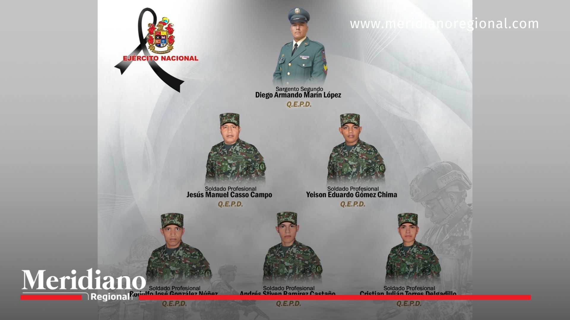 Identificados los militares víctimas de campo minado en Antioquia