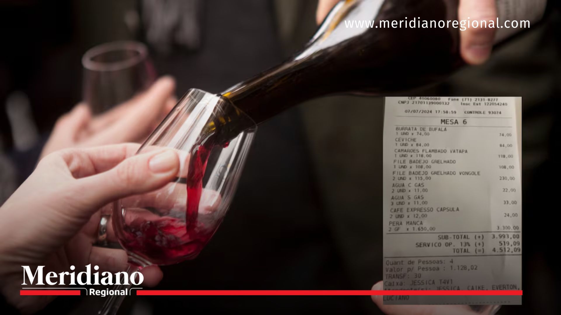 Pidieron un vino pensando que costaba 100 mil pesos y su precio real era de un millón de pesos