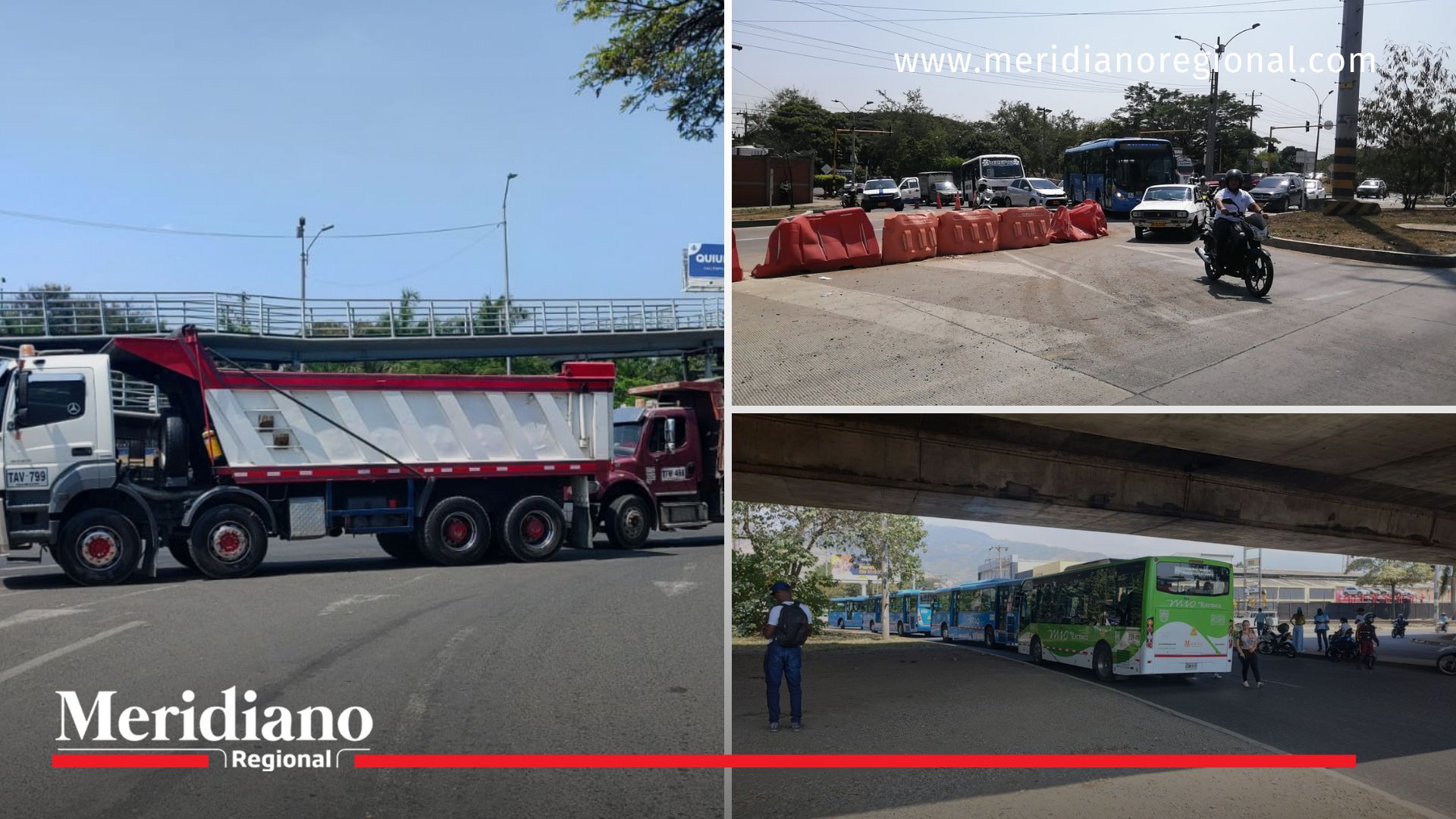 Camioneros intensifican protestas en Cali: Vías principales afectadas