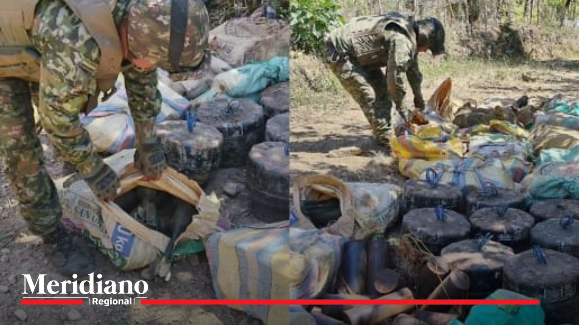 Desmantelan enorme depósito de explosivos en Nariño