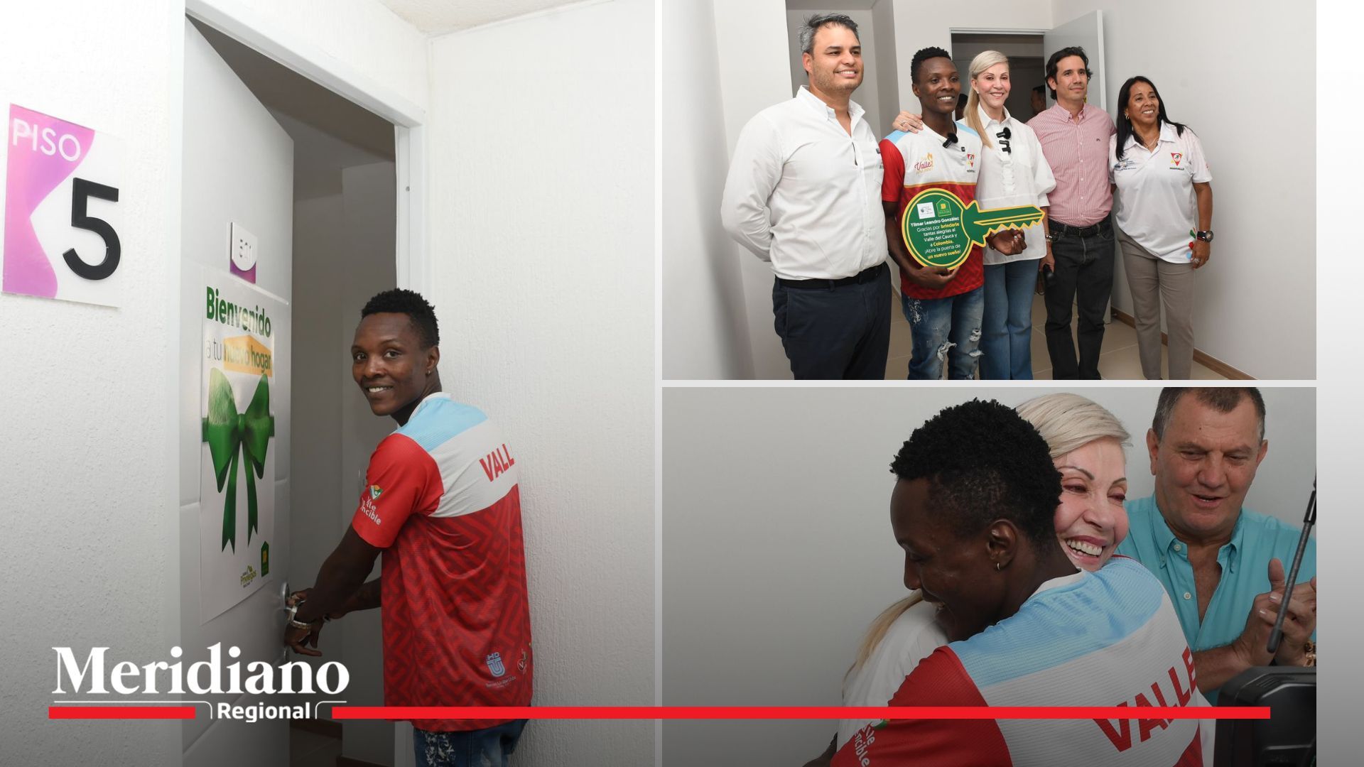 Gobernación del Valle y constructora Bolívar entregan vivienda a destacado deportista
