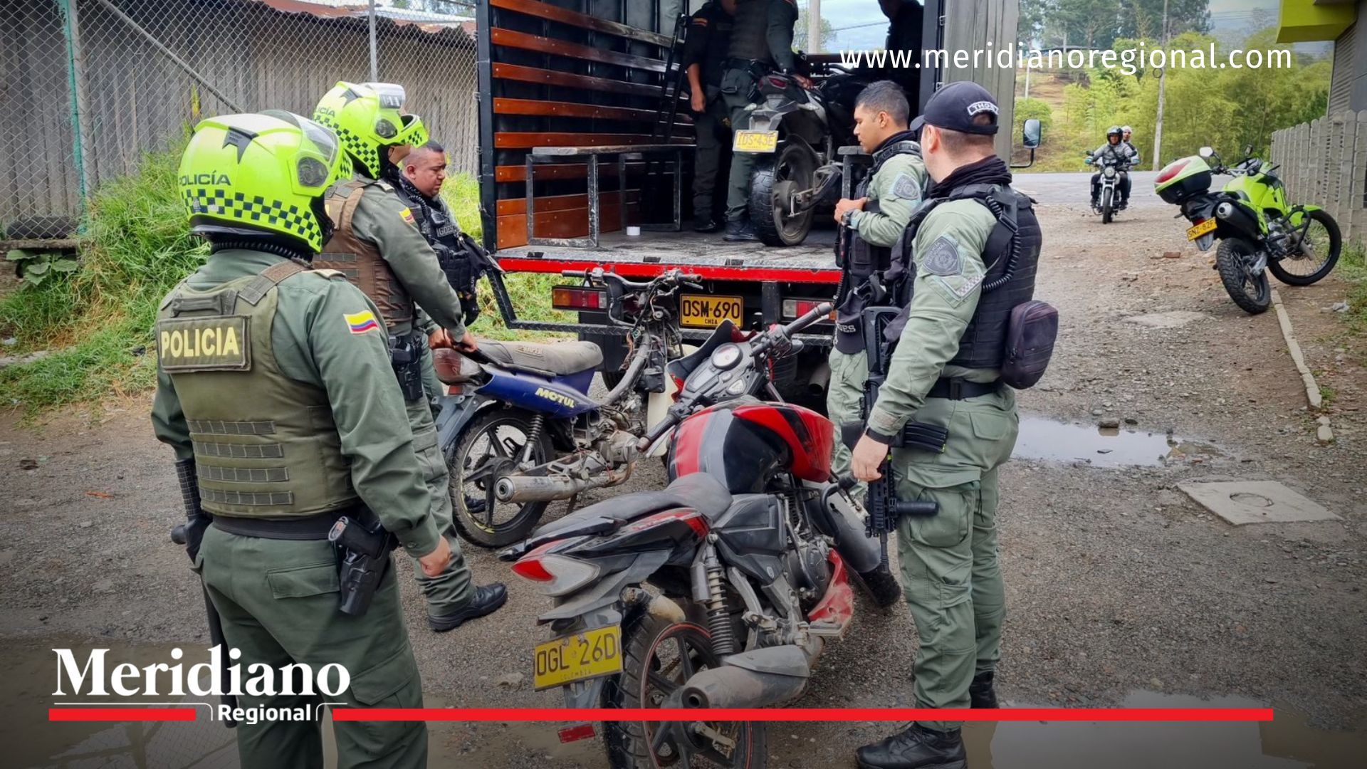 Recuperan cinco motocicletas hurtadas en operativo de la Policía en Popayán