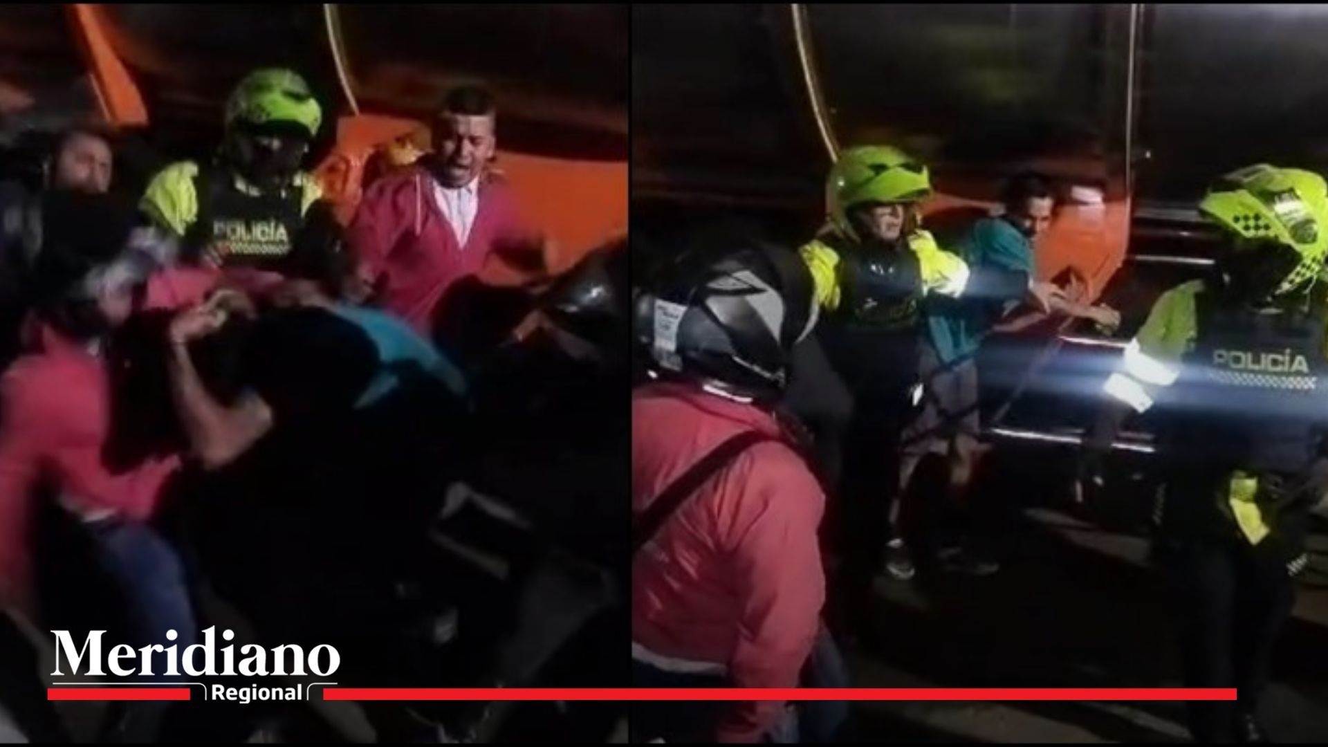 (Vídeo) Intentaron robar a camioneros, pero les dieron “palo terapia”