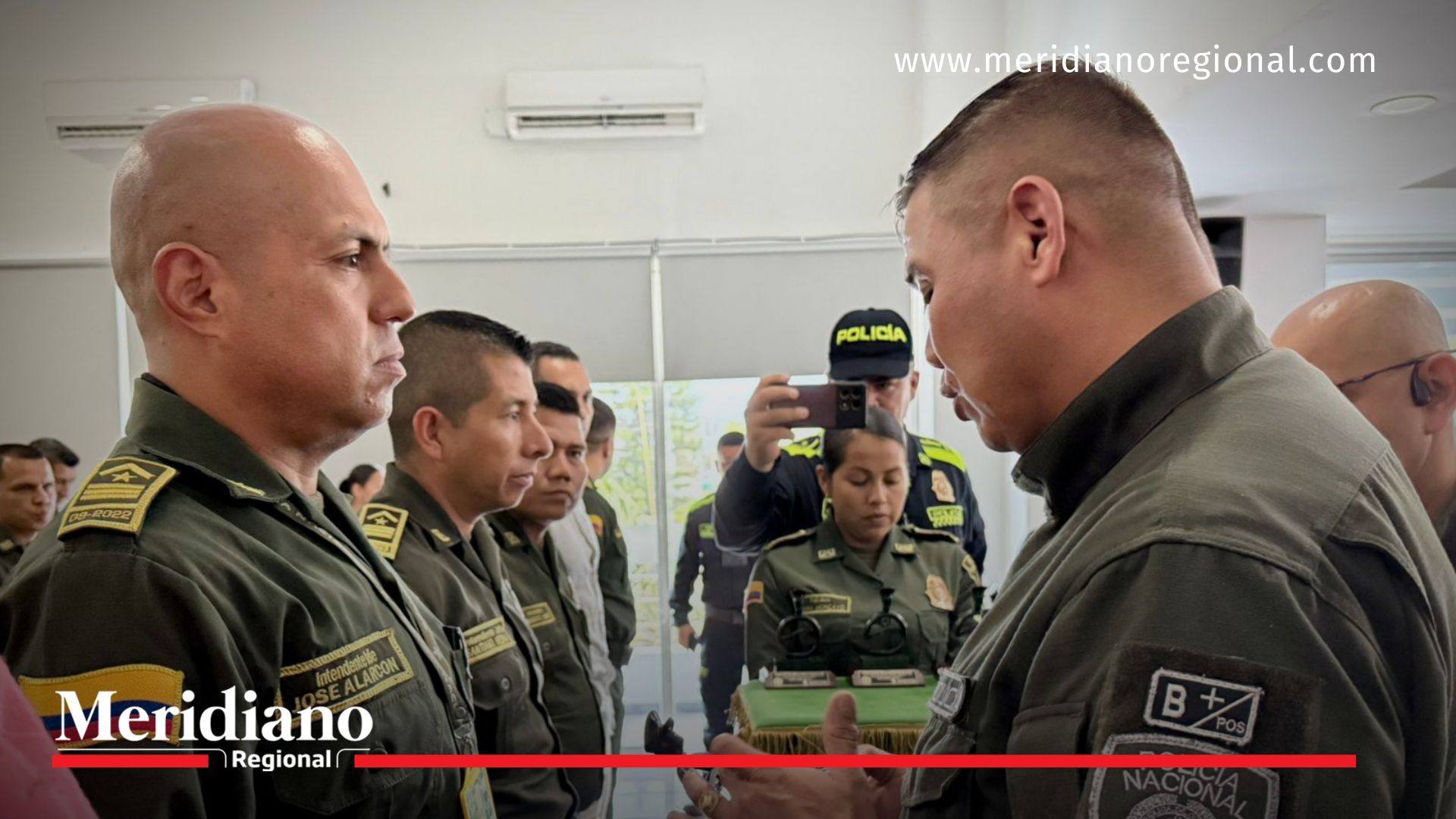 homenaje a Policías. 