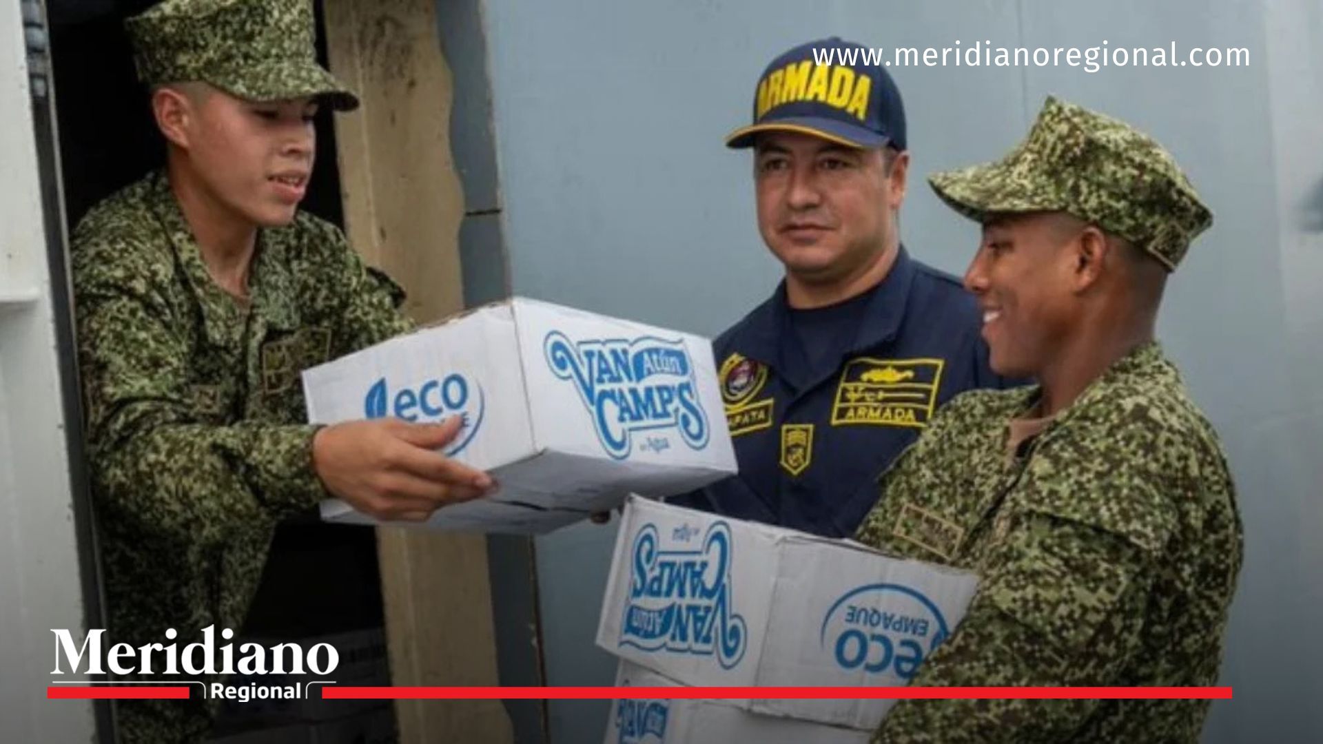 La Armada de Colombia llegó con ayuda humanitaria a La Guajira tras intensas lluvias