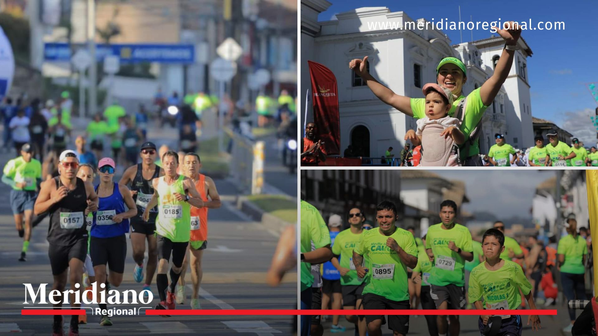 Más de 4.000 corredores se unieron por la paz en la Media Maratón del Cauca 2024 - Popayán, la Ciudad Blanca de Colombia - Gobernador Jorge Octavio Guzmán Gutiérrez - Gerard Nicolás Giraldo, ganador de la categoría 21k Elite hombres - firma Juancho Correlón - noticias cauca 
