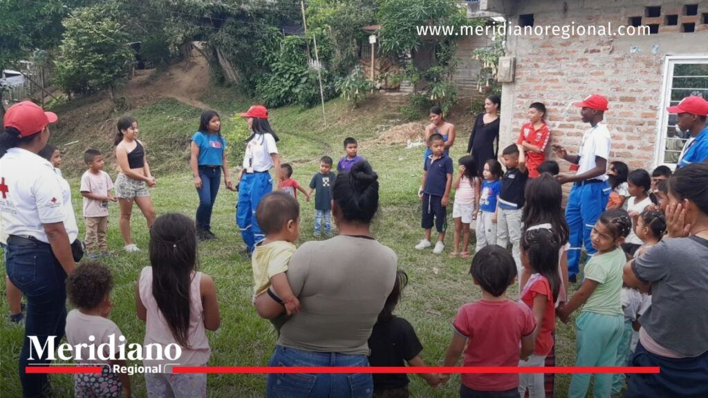 Cruz Roja- campaña- regalos- niños- niñas- comunidad- Navidad- municipio- Miranda- Cauca- actividades- unión- solidaridad-