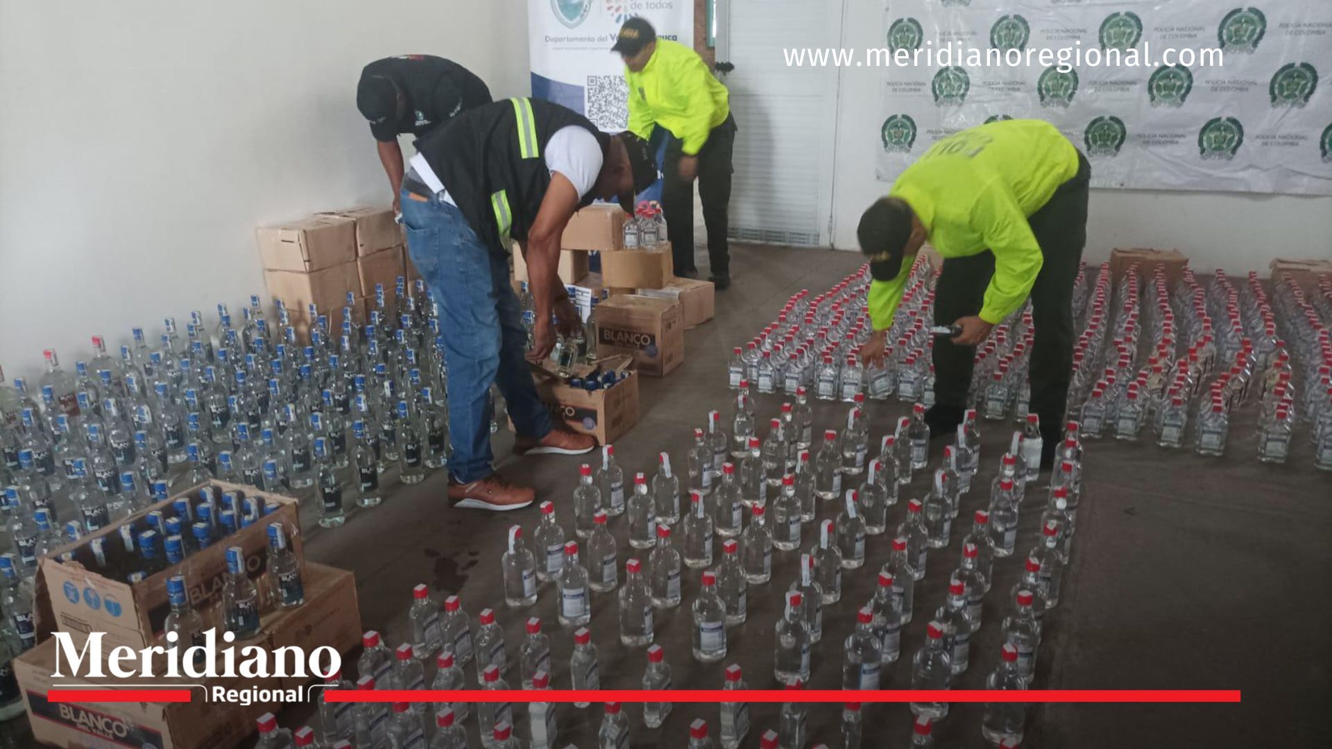 Incautan 1.800 botellas de licor ilegal en Palmira Incautación- operativo- licor ilegal- Policía Nacional- Sijín- Palmira- Valle del Cauca- seguridad- Navidad- Gobernación del Valle- 