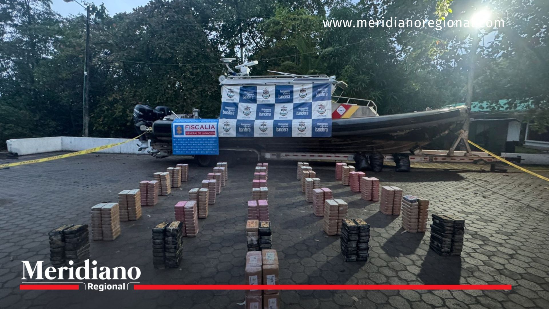 Interceptan motonave con droga en Nariño Interceptación- embarcación- cargamento- estupefacientes- sustancias ilícitas- operativo- Armada de Colombia- narcotráfico- Nariño- Colombia-