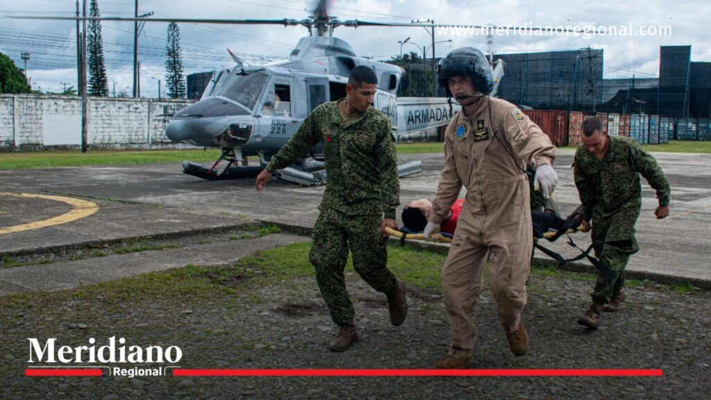 Armada - Colombia - rescate - accidente - Chocó - - Meridiano Regional Armada - Colombia - rescate - accidente - Chocó -