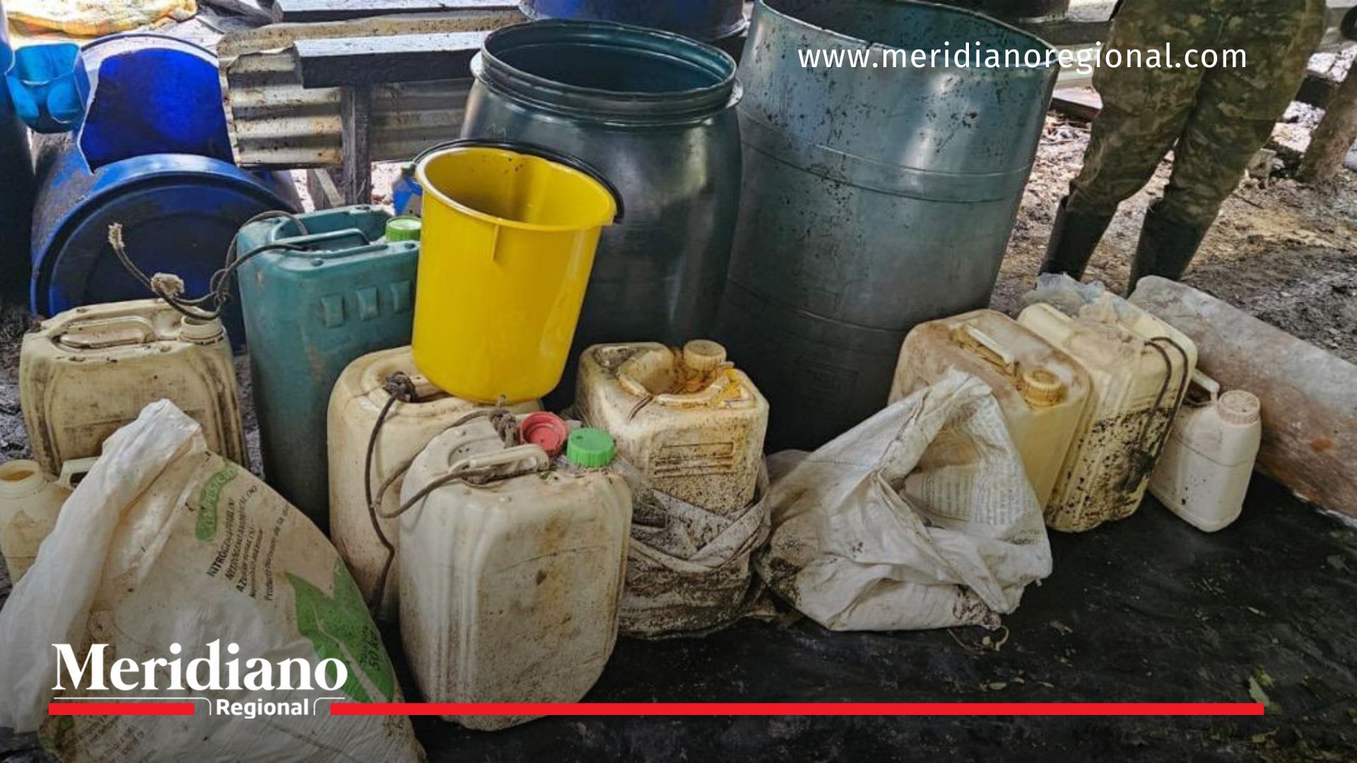 Ejército desmantela laboratorio de cocaína en Guaviare Ejército Nacional- desmantelación- laboratorio- procesamiento- base de coca- narcotráfico- economía- San José del Guaviare- Guaviare- Colombia-