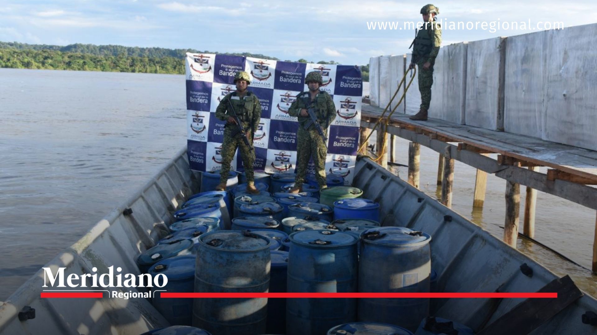Operativos fluviales golpean al crimen en el Pacífico chocoano Operativos fluviales- incautación- combustible- gasolina- material bélico- Armada de Colombia- Pacífico chocoano- Chocó- Colombia-