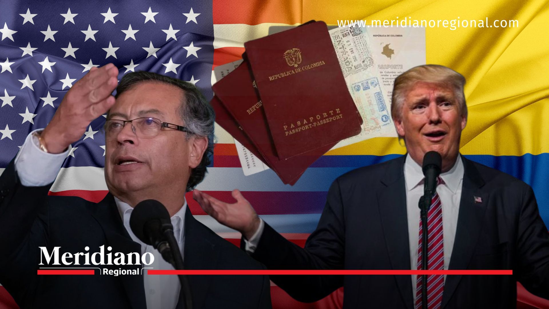 Donald-Trump-revoca-visas-Gustavo-Petro-relaciones-Estados-Unidos-Colombia-sanciones-aranceles-crisis-diplomática-migración-migrantes-deportados-exportaciones-embajada-Bogotá-cierre