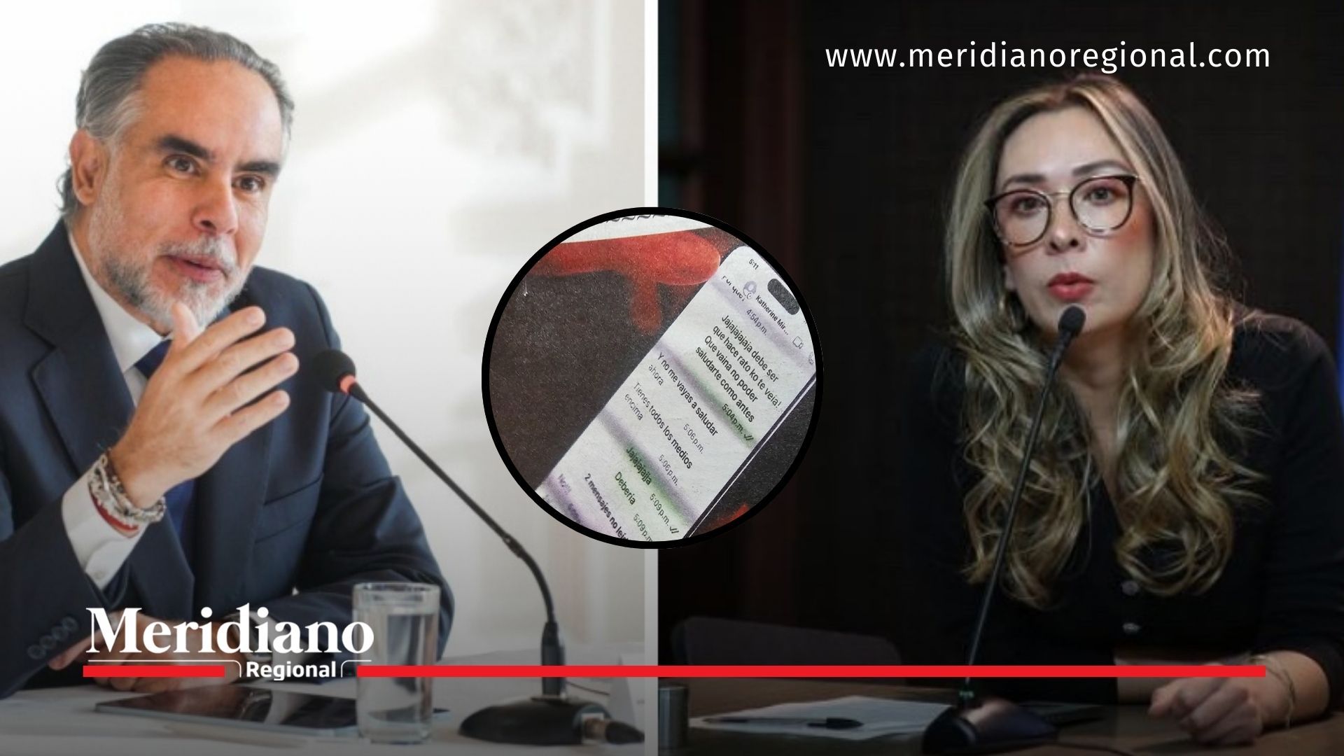 Polémico chat entre Katherine Miranda y Armando Benedetti