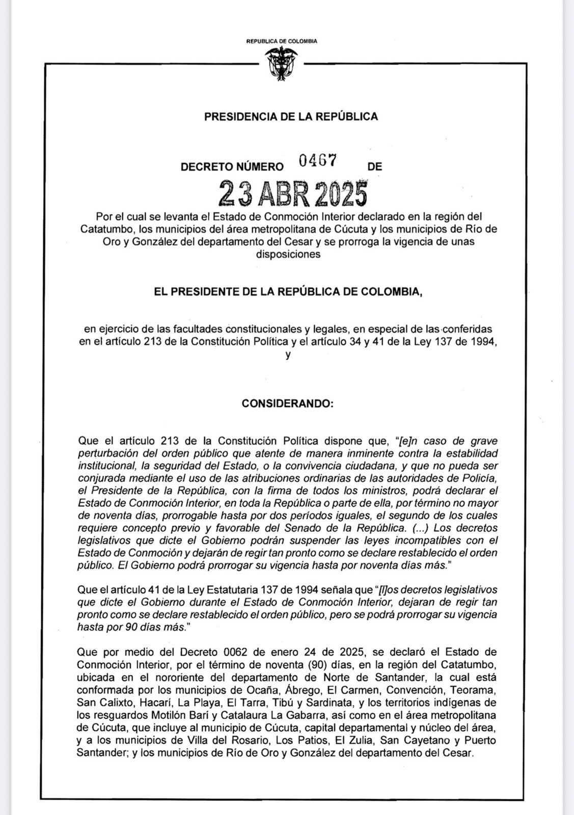 gobierno-petro-catatumbo-conmoción-interior-decretos-legislativos-prórroga-crisis-humanitaria-eln-disidencias-farc-violencia-medidas-emergencia - Meridiano Regional gobierno-petro-catatumbo-conmoción-interior-decretos-legislativos-prórroga-crisis-humanitaria-eln-disidencias-farc-violencia-medidas-emergencia