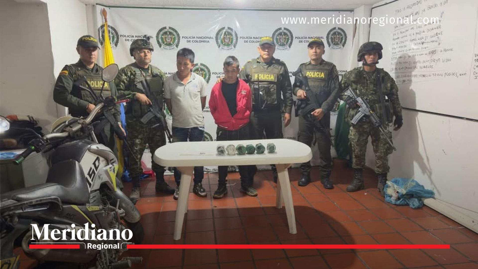 Frustraron ataque terrorista en La Argentina, Huila ataque-terrorista-Huila-disidencias-Farc-policía-La-Argentina-moto-bomba-explosivos-captura-atentado-frustrado-pentolita-bloque-central-Isaías-Pardo-Iván-Mordisco-