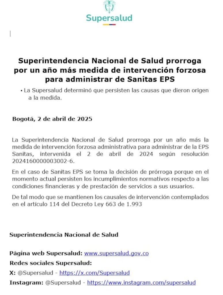 eps-sanitas-intervencion-gobierno-petro-crisis-financiera-servicio-salud-usuarios-quejas-deuda-pacientes-colombia - Meridiano Regional eps-sanitas-intervencion-gobierno-petro-crisis-financiera-servicio-salud-usuarios-quejas-deuda-pacientes-colombia