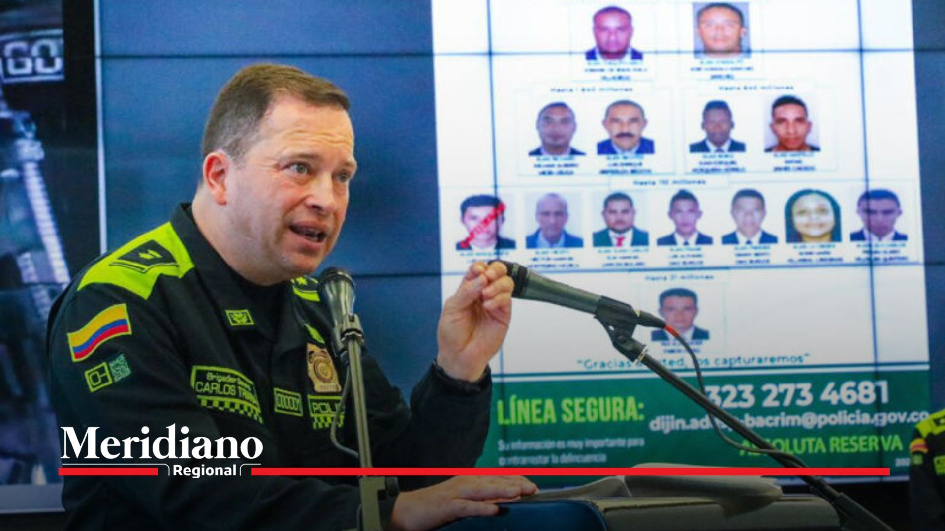 La Policía Nacional reveló un plan criminal para atentar contra el general Carlos Triana. Las amenazas surgieron tras operaciones antidrogas recientes.