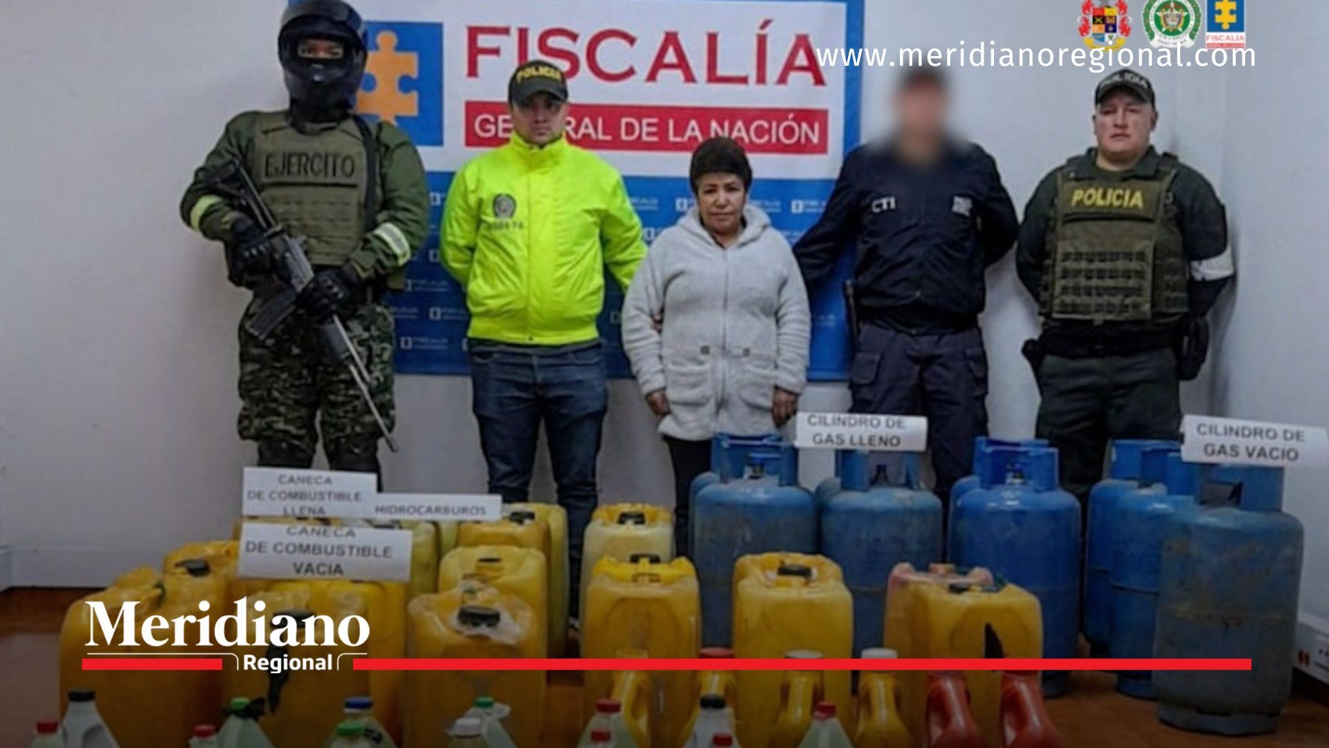 Capturan a mujer por guardar combustible ilegal en Ipiales